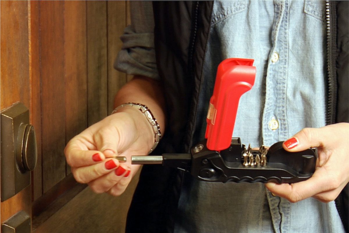 The compact Kelvin Tools multitool shown unfolded with its tools visible